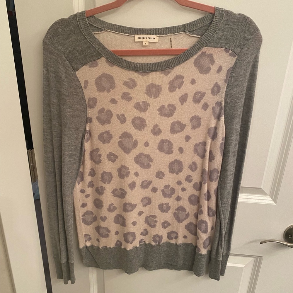 Rebecca Taylor leopard sweater.